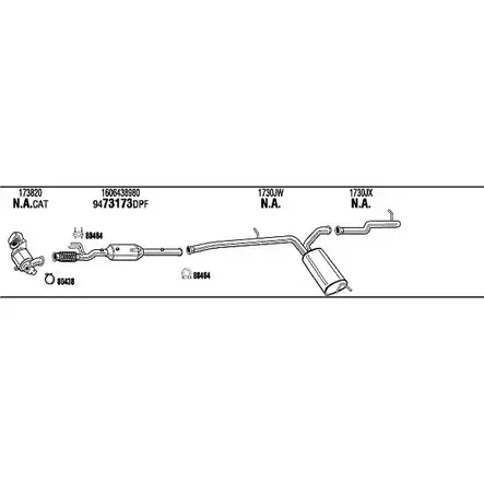 Система выпуска ОГ Walker NK9ETFH LQ LCIQ CIK012054AB 136253 изображение 0
