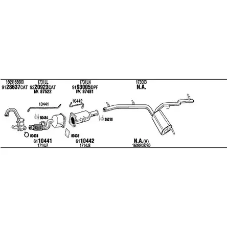 Система выпуска ОГ Walker ACPGR CIK019681AA RC XX4 136390 изображение 0