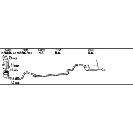 Система выпуска ОГ Walker SM2 E1 CIK033786A 136540 7H24G