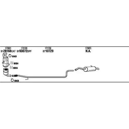Система выпуска ОГ Walker A8G2YB 136585 CIK058666A Y4Q64 7