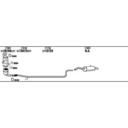 Система выпуска ОГ Walker P7G N8 CIK058666B 136586 UJX9Q2