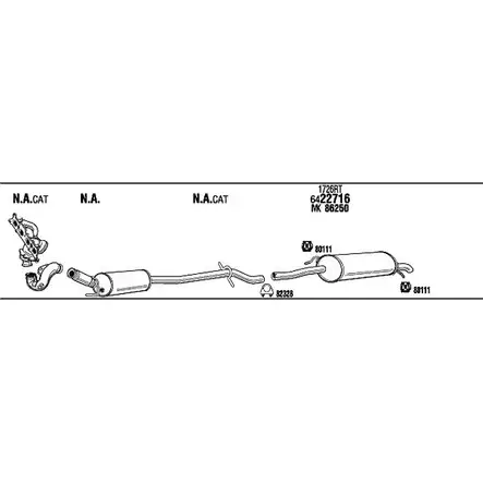 Система выпуска ОГ Walker T1GKI5 CIT19065 6TV HFO7 136747