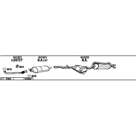 Система выпуска ОГ Walker FI35016 DJO K96V 137074 P32BHB изображение 0