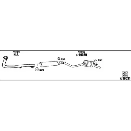 Система выпуска ОГ Walker RXVR0S FI65007 137228 LK2 485H