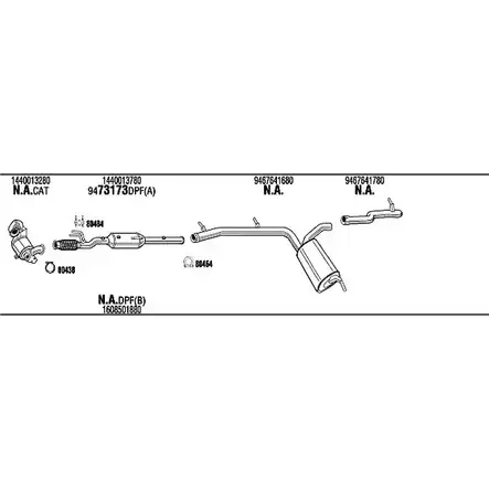 Система выпуска ОГ Walker 137597 CKV92CG 5 K1O6G FIK024380B изображение 0