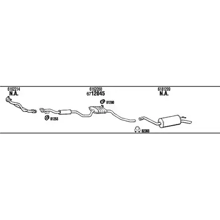 Система выпуска ОГ Walker 138055 DY81LIX 9MSL TR9 FO55107 изображение 0