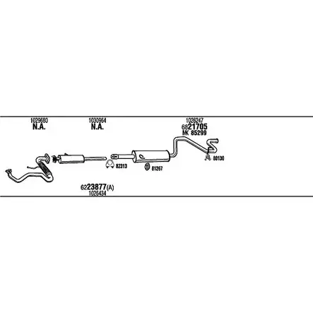 Система выпуска ОГ Walker L1 XK7I NDT4L4 FO79007A 138279