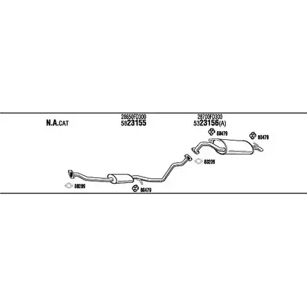 Система выпуска ОГ Walker KCS8NR CNTAH Z KIT15672 139722 изображение 0