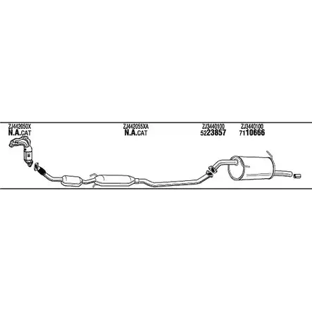 Система выпуска ОГ Walker MAK054913B 140189 HP4W72 IH GBR4 изображение 0