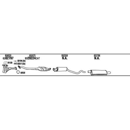 Система выпуска ОГ Walker 5 JBZCS 142452 OP45170 DSZER изображение 0