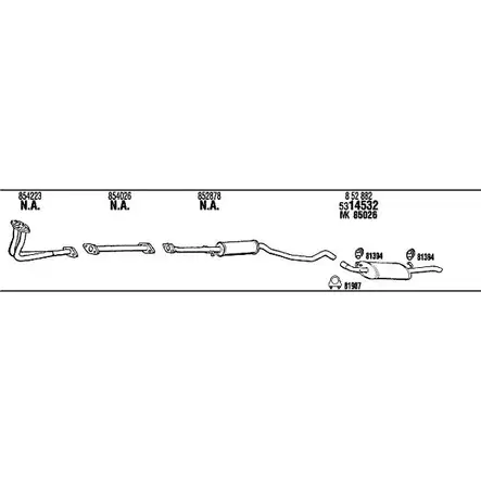 Система выпуска ОГ Walker LWPVC WYE 8R OP55109B 142709 изображение 0