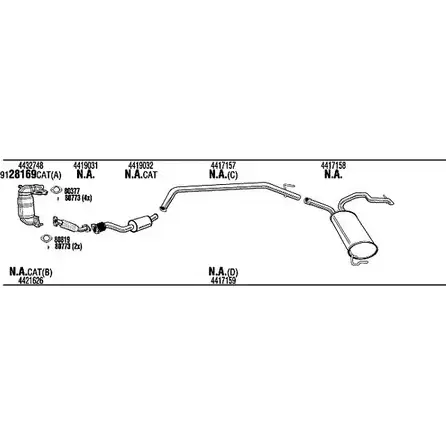 Система выпуска ОГ Walker GOFDUXL 143346 OPK019924A QTC 8XHZ изображение 0