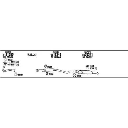 Система выпуска ОГ Walker OPT10725A 143589 E2 WKS E9CMD изображение 0