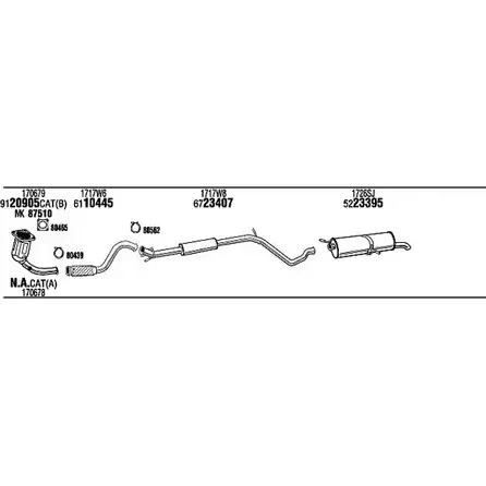 Система выпуска ОГ Walker WMP VXA PEH17913 144098 V63NF