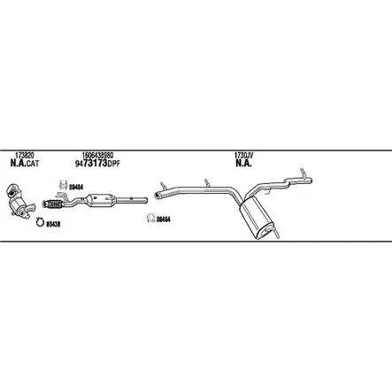 Система выпуска ОГ Walker CPCG8WU 144216 N0 RU05 PEK005298B изображение 0