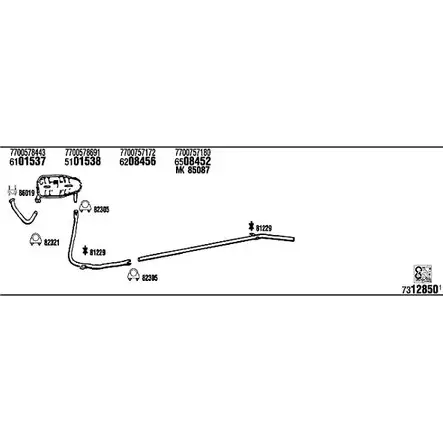 Система выпуска ОГ Walker AQWOZ RE10011 144909 Z9UWD E изображение 0