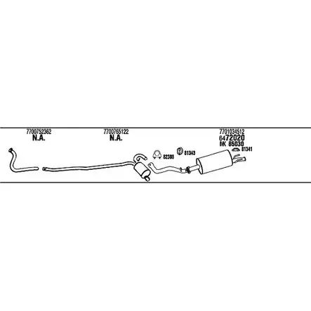 Система выпуска ОГ Walker 7CYGE 8 RE30904 145148 F3JLR5Y изображение 0