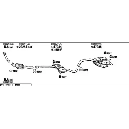 Система выпуска ОГ Walker G1RAP CT G9NAC 145176 RE35003 изображение 0