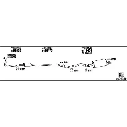 Система выпуска ОГ Walker RE45902 I092PUG T CLX1XG 145197