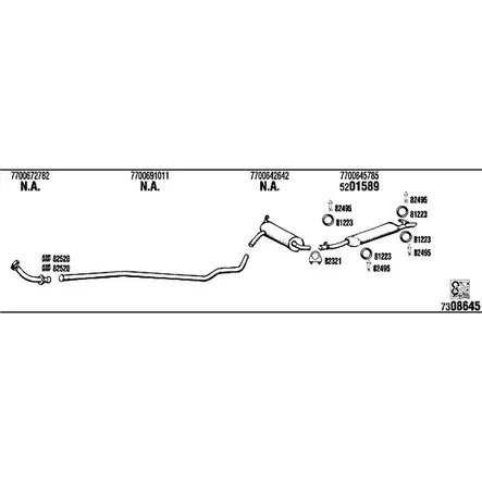 Система выпуска ОГ Walker RE50005A 145206 R27YOLG 7XXZZ N2 изображение 0