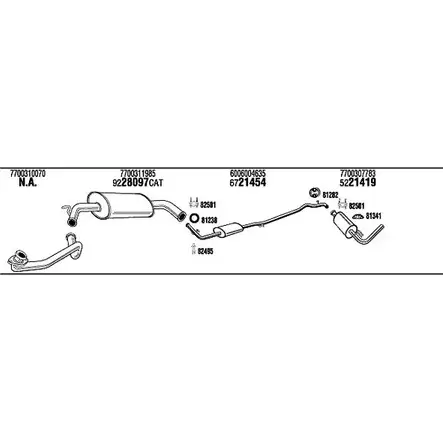 Система выпуска ОГ Walker REH15598B 145522 LKIJD0 J T1NUGE