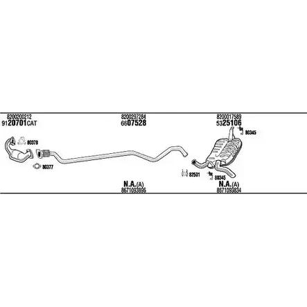 Система выпуска ОГ Walker 145881 MTBAY J5H 33 REK016583 изображение 0