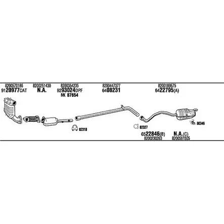 Система выпуска ОГ Walker ZKR5NIQ 145903 REK018050BA A4AE O изображение 0