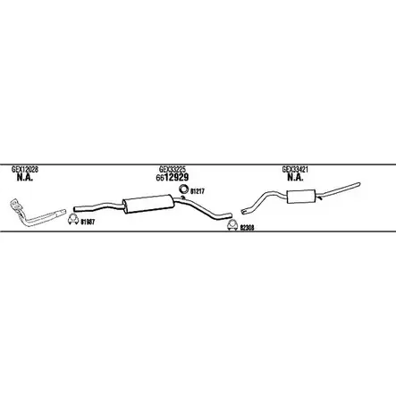 Система выпуска ОГ Walker 4IT6 G5H RV52001 6REZ7C 146368 изображение 0