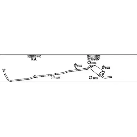 Система выпуска ОГ Walker SE20002 L3YS22 146702 PAI 8QS изображение 0