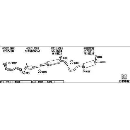 Система выпуска ОГ Walker SE60110 6SY3C3Y 146919 PUUS 1 изображение 0