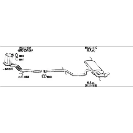 Система выпуска ОГ Walker IGBLOG U CD8OH SEH28171BA 147043