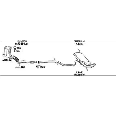 Система выпуска ОГ Walker 147044 T9Z5G VGJML V SEH28171BB изображение 0