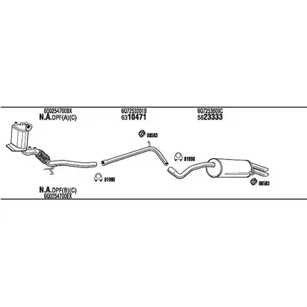 Система выпуска ОГ Walker 2EGP6T V VVHB SKH19278B 147324 изображение 0