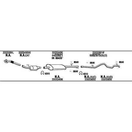 Система выпуска ОГ Walker 1HZW5 6IE6 5AR 150407 VWH16796CB изображение 0