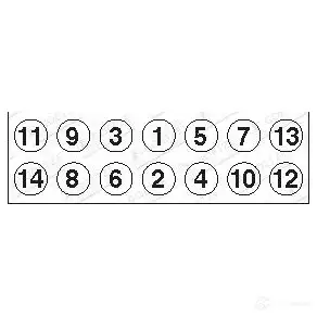 Болты ГБЦ, головки блока цилиндров GOETZE 0692780016748 CI D5IBY 700573 2239005b - Изображение 1