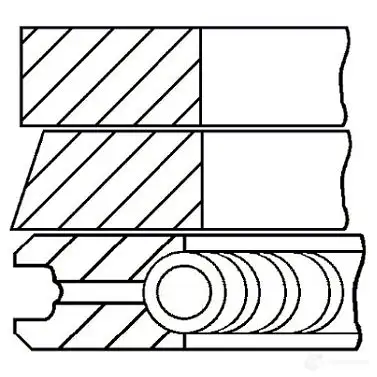 Комплект поршневых колец GOETZE OZY 7X5 08-424100-00 2783223