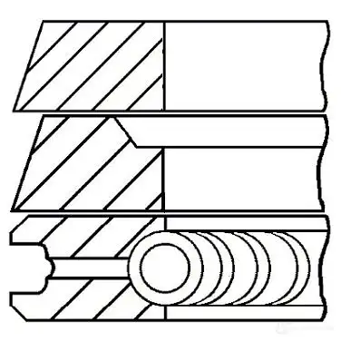 Комплект поршневых колец GOETZE 9T OE9I 2783458 08-500600-00