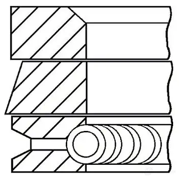 Комплект поршневых колец GOETZE F P460 08-294707-00 2782873