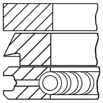 Комплект поршневых колец GOETZE WOC1 D 08-246200-00 2782751
