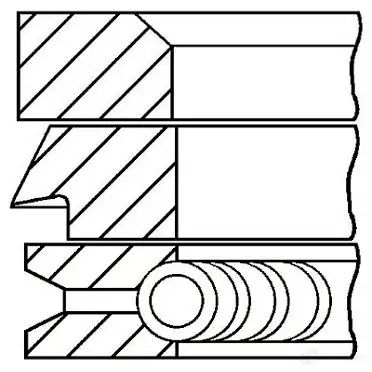 Комплект поршневых колец GOETZE T CS2JG 2782825 08-283900-00