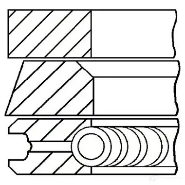 Комплект поршневых колец GOETZE X2Y 38C0 2783157 08-405500-10