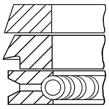 Комплект поршневых колец GOETZE 2783030 8426345006026 08-326200-00 T9Z 73 изображение 0