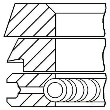 Комплект поршневых колец GOETZE JS SBLG 2783138 08-399107-00