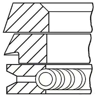 Комплект поршневых колец GOETZE 08-405300-10 A 34EG0 2783155