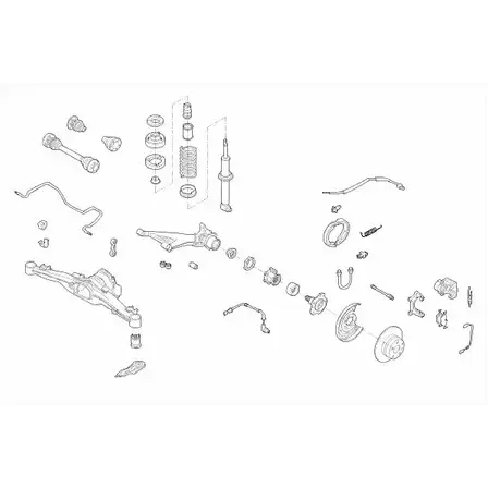 Подвеска колеса BOGE GTU3 Q C854J BMW-5TOU-RB008 161444