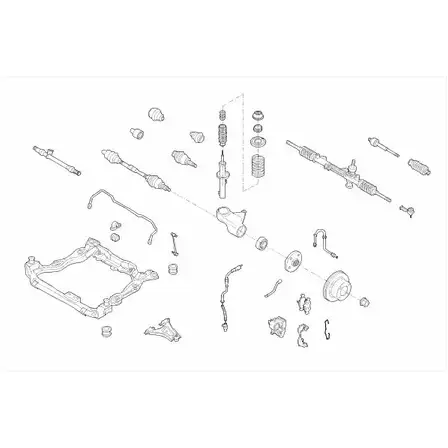 Подвеска колеса BOGE 161718 1U6Y03 FORD-MONDE-FB024 Q6NHM D