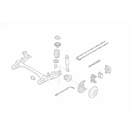 Подвеска колеса BOGE RX4 A7T OPEL-ASTRA-RB032 58DEBDZ 162358 изображение 0