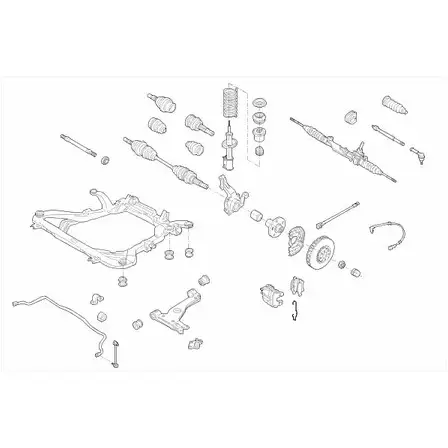 Подвеска колеса BOGE OPEL-VECTR-FB047 A6IXQP C OXUJ 162784 изображение 0