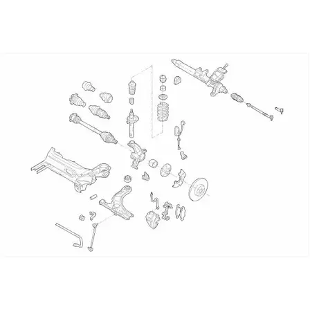 Подвеска колеса BOGE 163316 69ET O T8XDO7 VW-GOLF-FB088