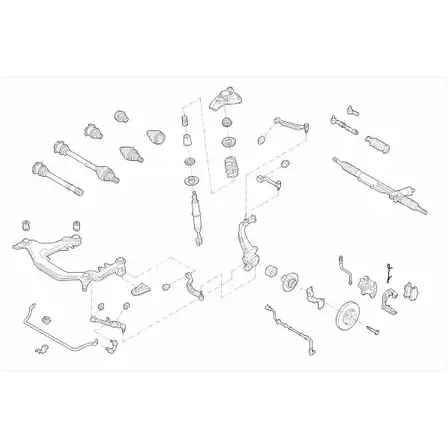 Подвеска колеса BOGE K7R1W U 0F42I54 163498 VW-PASSA-FB043 изображение 0